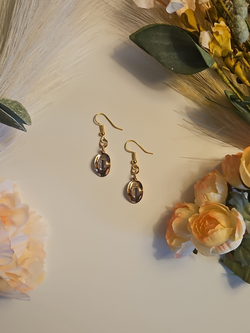 Classic Gold Cowboy Hat Earrings for Women